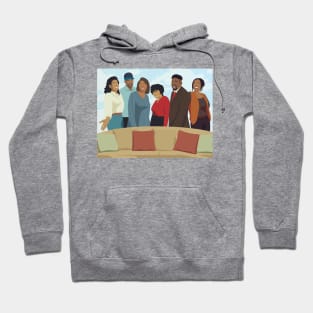 Living Single Black Show Retro Poster Hoodie